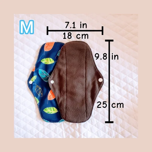 9 Reusable Menstrual Pads - Absorbent - Picture 2 of 2
